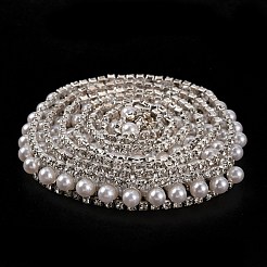 Double Rows Alloy Rhinestone Cup Chain&nbsp;FIND-WH0050-18