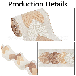 3M Polyester Jacquard Leaf Ribbon for Garment Accessories&nbsp;OCOR-CY0002-12C