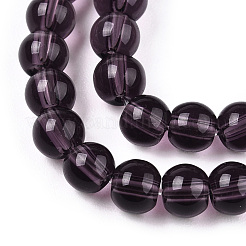 Transparent Glass Beads Strands&nbsp;GLAA-T032-T4mm-03