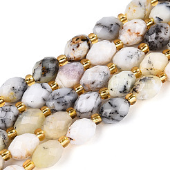 Natural Flower Opal Beads Strands&nbsp;G-N342-35-8x6-14