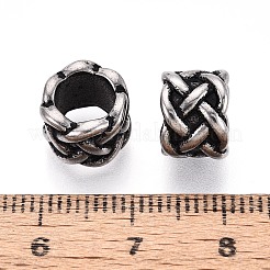 304 Stainless Steel European Style Large Hole Beads&nbsp;STAS-T072-99AS