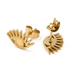 Ion Plating(IP) 304 Stainless Steel Stud Earring Finding&nbsp;STAS-E180-05G