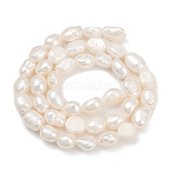 Natural Cultured Freshwater Pearl Beads Strands&nbsp;PEAR-P064-20J-03A
