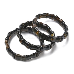 Bamboo Natural Blue Tiger Eye Beads Stretch Bracelets for Women Men&nbsp;BJEW-K304-01J