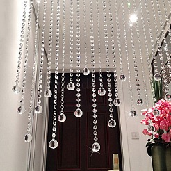Acrylic Beaded Chains&nbsp;PH-CH-WH0001-01P
