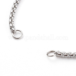 Tarnish Resistant 304 Stainless Steel Box Chain Bracelet Making Sets&nbsp;AJEW-JB00942