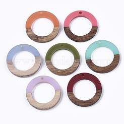 Resin & Walnut Wood Pendants&nbsp;RESI-S358-04