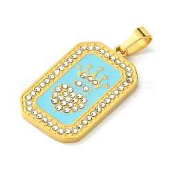Ion Plating(IP) 304 Stainless Steel Pendants&nbsp;STAS-C101-08G-03