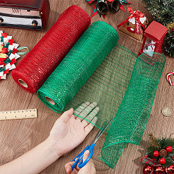 2 Rolls 2 Colors Plastic Veil Netting&nbsp;DIY-BC0012-99