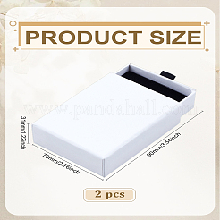 2Pcs Cardboard Paper Jewelry Drawer Boxes&nbsp;CON-LP0001-46A