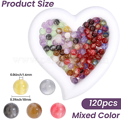120Pcs Opaque UV Reactive Beads&nbsp;RESI-PA0001-35F