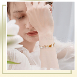 4 Strands Electroplated Natural Freshwater Shell Beads Strands&nbsp;SHEL-SC0001-78
