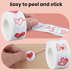 2 Rolls 2 Styles Paper Self-Adhesive Stickers&nbsp;DIY-GF0013-11