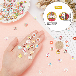 Glass Cabochons&nbsp;GLAA-WH0025-23B