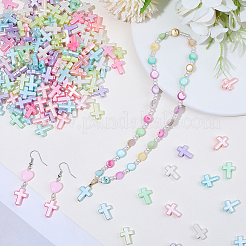 200Pcs Electroplate Opaque Acrylic Beads&nbsp;OACR-BM0001-01