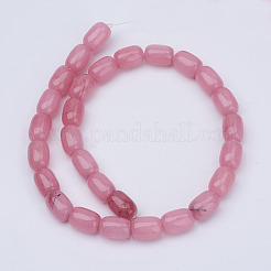Barrel Shaped Gemstone Natural Rhodochrosite Stone Beads Strands&nbsp;X-G-S114-10