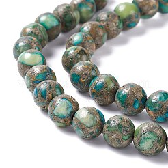 Natural Pyrite & Vesuvianite Beads Strands&nbsp;G-K317-A24