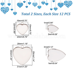 304 Stainless Steel Pendant Cabochon Settings&nbsp;STAS-UN0004-46P