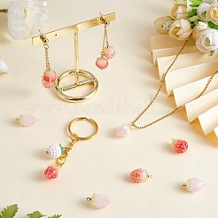 12Pcs 3 Colors Plastic Enamel Pendants&nbsp;KY-SZ0001-43