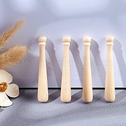 Unfinished Mini Natural Wooden Half Drilled Beads&nbsp;WOOD-OC0001-27B