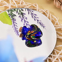 Handmade Lampwork Perfume Bottle Pendants&nbsp;LAMP-TADJ0001-06D