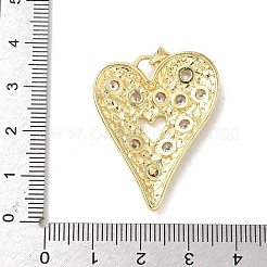 Brass Micro Pave Cubic Zirconia Pendants&nbsp;KK-L239-062G-01