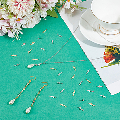 40Pcs 2 Colors Brass Links&nbsp;KK-AR0004-47
