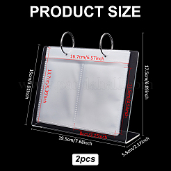 4 Inch Acrylic Desk Calendar Storage Photo Albums Stands&nbsp;AJEW-WH0819-011B