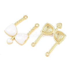 Brass Enamel Pendants&nbsp;KK-B167-03G-02