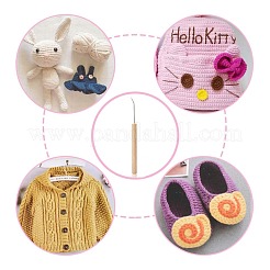 Wooden Knitting Tools Set&nbsp;TOOL-WH0018-22