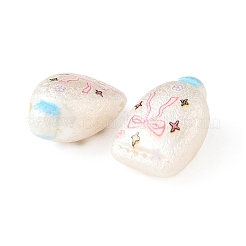 Printed Opaque Acrylic Beads&nbsp;OACR-B054-01M
