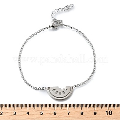 Funny 201 Stainless Steel  Watermelon Link Bracelets&nbsp;BJEW-B128-01P