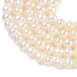 Natural Cultured Freshwater Pearl Beads Strands&nbsp;PEAR-L034-06D