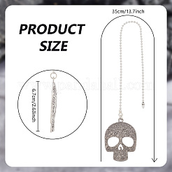6Pcs 6 Colors Alloy Ceiling Fan Pull Chain Extenders&nbsp;AJEW-AB00164