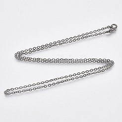 Brass Cable Chains Necklace Making&nbsp;LS-MAK-N029-01B
