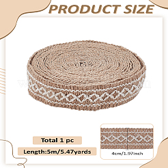 1 Rolls Flat Burlap Lace Ribbons&nbsp;OCOR-LP0001-22