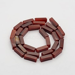 Cuboid Natural Carnelian Beads Strands&nbsp;G-N0153-20