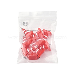 10Pcs Resin Iron Pendants&nbsp;RESI-FS0002-06