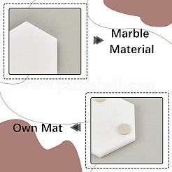 Natural Marble Coaster&nbsp;AJEW-WH20067-098B