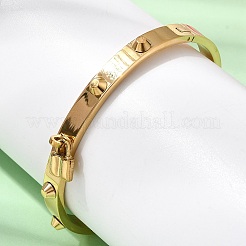 304 Stainless Steel Charm Bangles&nbsp;BJEW-H644-12G