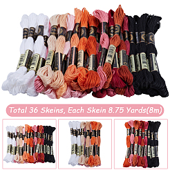 3 Sets 3 Style 6-Ply Polyester Embroidery Floss&nbsp;OCOR-GF0003-41A