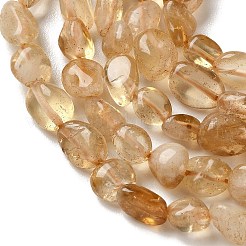 Natural Citrine(Heated) Beads Strands&nbsp;G-F827-A01-01