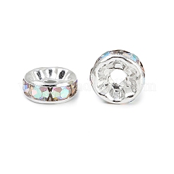 Brass Grade A Rhinestone Spacer Beads&nbsp;RB-A004-4