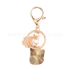 Chinese Style Alloy Enamel Keychains&nbsp;KEYC-WH0027-44A