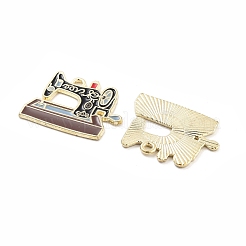 Alloy Enamel Pendants&nbsp;PALLOY-S185-04G
