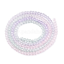 Transparent Gradient Color Glass Beads Strands&nbsp;GLAA-G101-2mm-18
