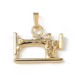 Eco-Friendly Rack Plating Brass Pendants&nbsp;KK-F848-12G