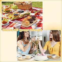 24Pcs 2 Styles Bamboo Cup Mats&nbsp;AJEW-WA0004-49