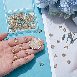 100Pcs Long-Lasting Plated Brass Fancy Bead Caps&nbsp;KK-UN0006-18