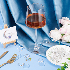 Acrylic Wine Glass Charms&nbsp;AJEW-BC0003-80